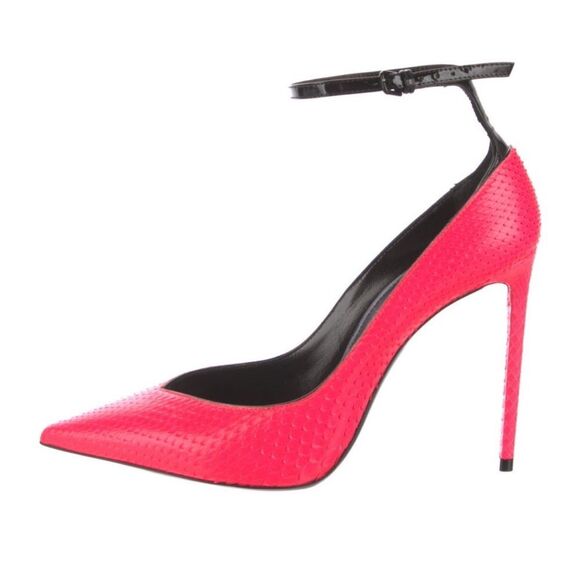 Saint Laurent Snakeskin Heels - Picture 2 of 6